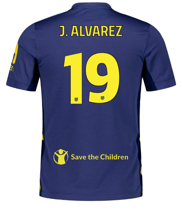 Trikot Atletico de Madrid 25/26 Auswärts #19 J. ALVAREZ