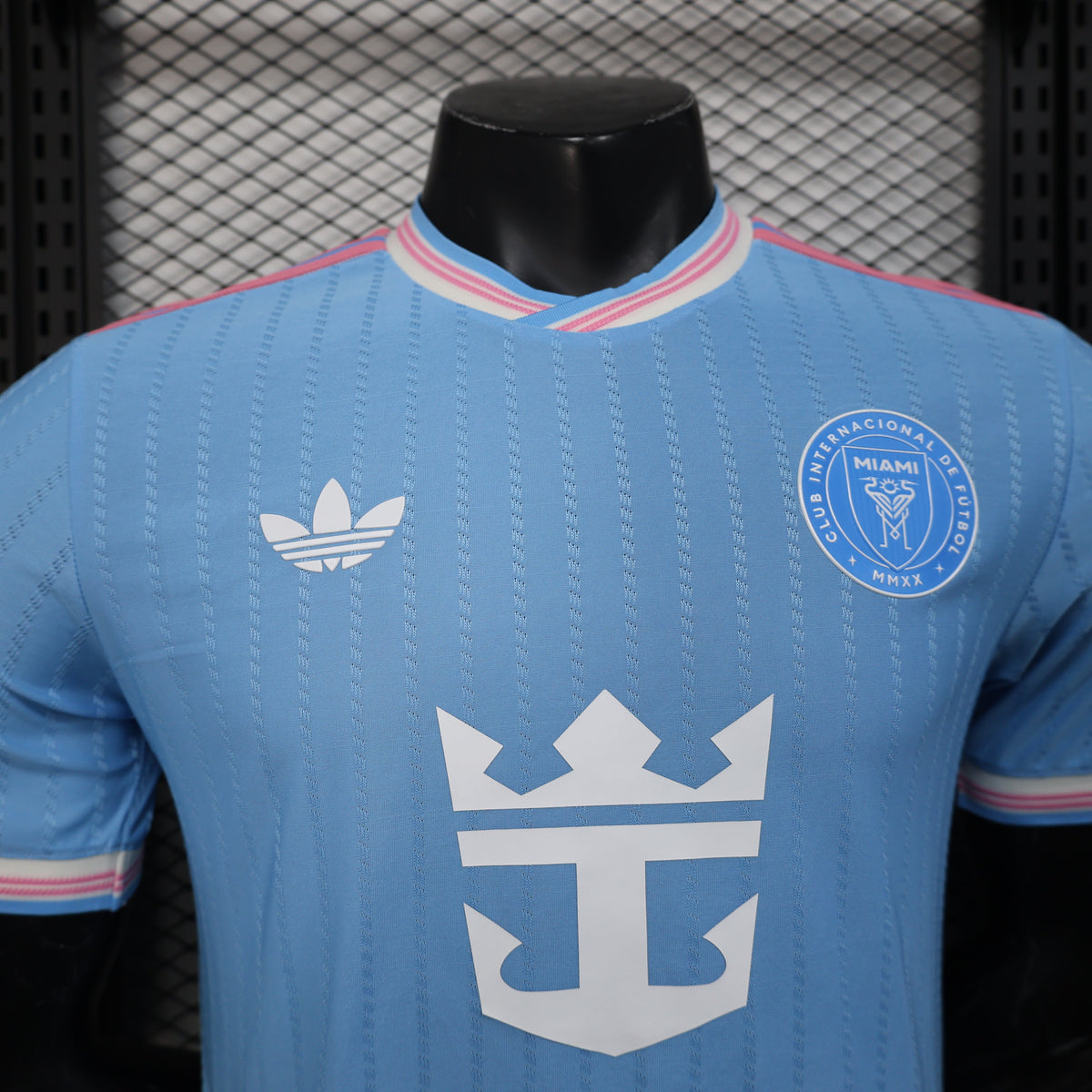 Light blue Adidas Inter Miami 25/26 third away jersey with crown anchor logo