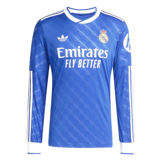 Jersey Real Madrid 25/26 long sleeve third royal blue adidas soccer jersey
