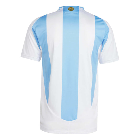 Jersey Seleção Argentina Home 2024/25 + Patch Campeão - Branca e Azul