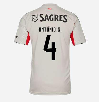 Trikot Benfica 25/26 Auswärts Bege #4 António S. 