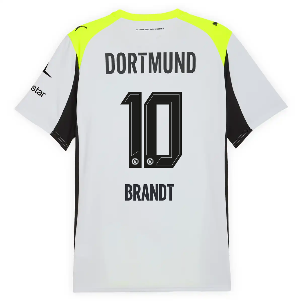 Trikot Borussia Dortmund 25/26 Auswärts #10 BRANDT 