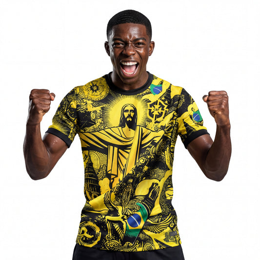 Jersey Brazil 2024 Christ the Redeemer - Amarelo