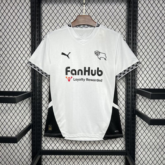 Jersey do Derby County Fc l 24/25 Branco