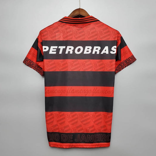 Jersey Flamengo Retrô 1995 Vermelha e Preta