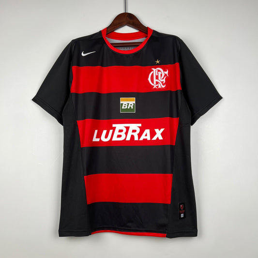 Jersey Flamengo Retrô 2002 Vermelha e Preta
