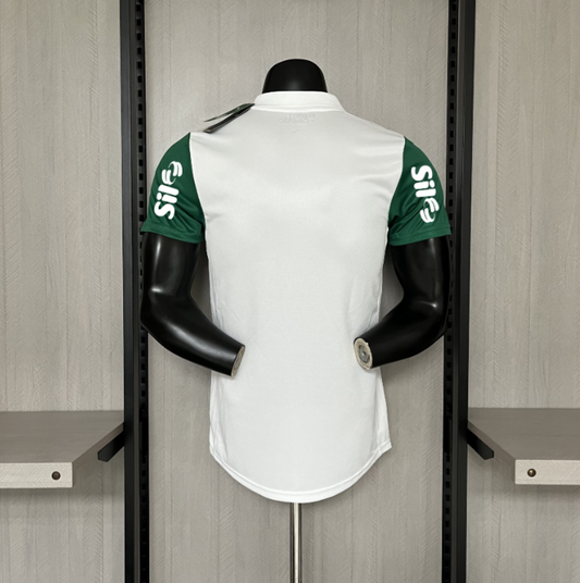 Jersey Palmeiras 25/26 player away white green polo with sils sleeves