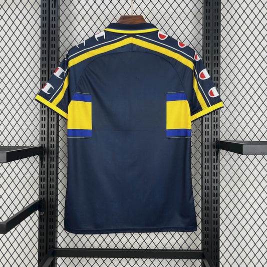 Jersey Parma Retrô 1999/00 Away Azul e Amarela
