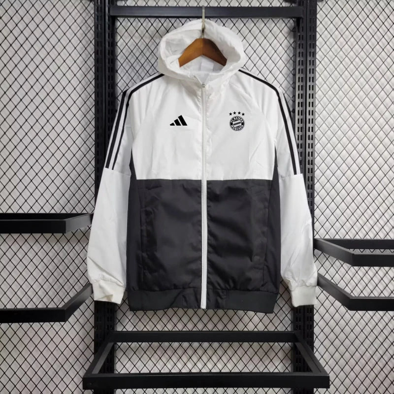 Windbreaker Bayern de Munique 24/25 - Branco e Preto