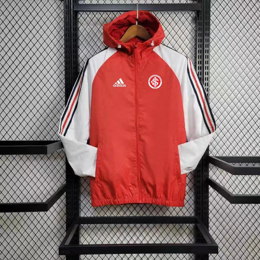 Windbreaker Internacional 24/25 - Branco e Vermelho